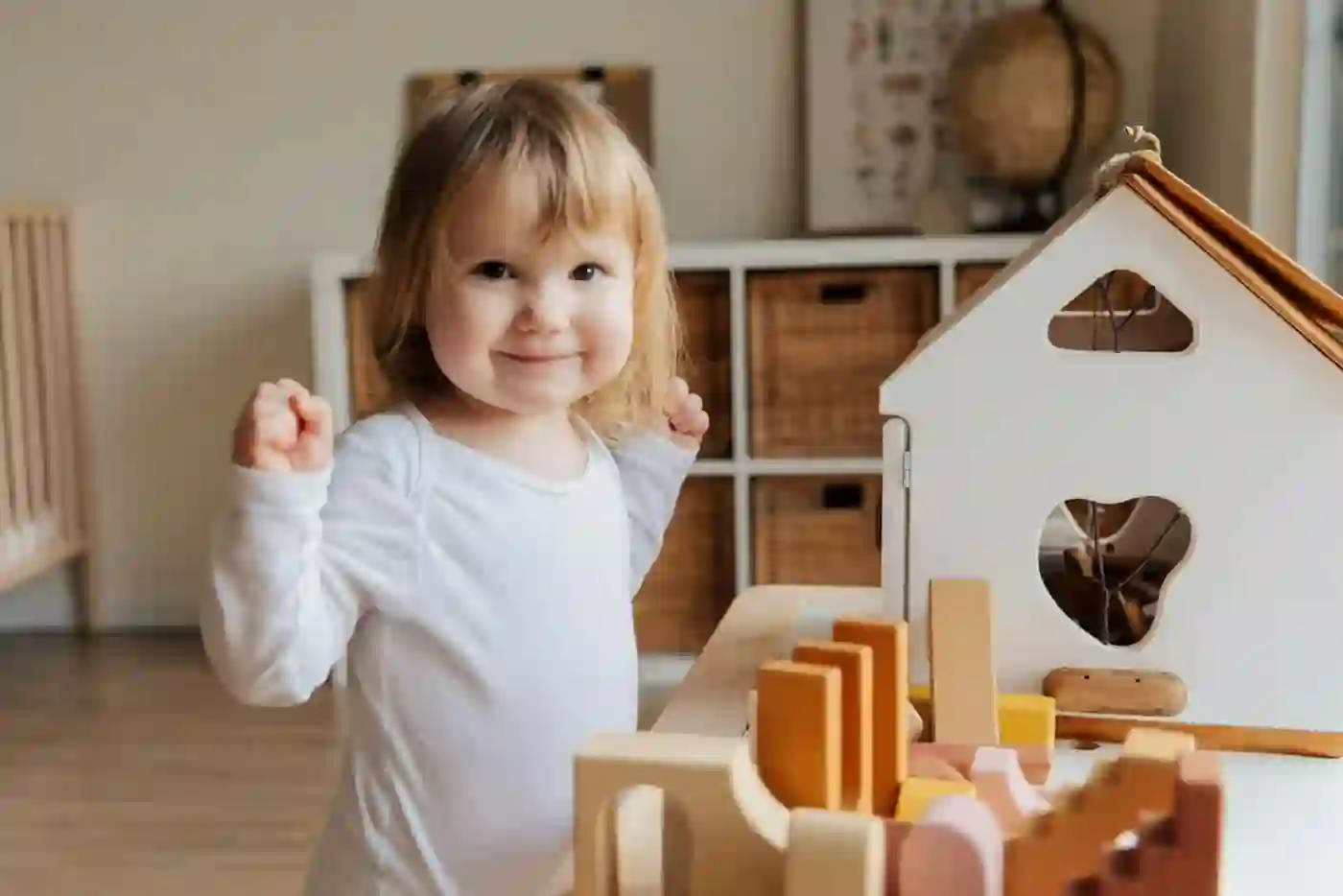 A child in the kindy room at Young Smarties